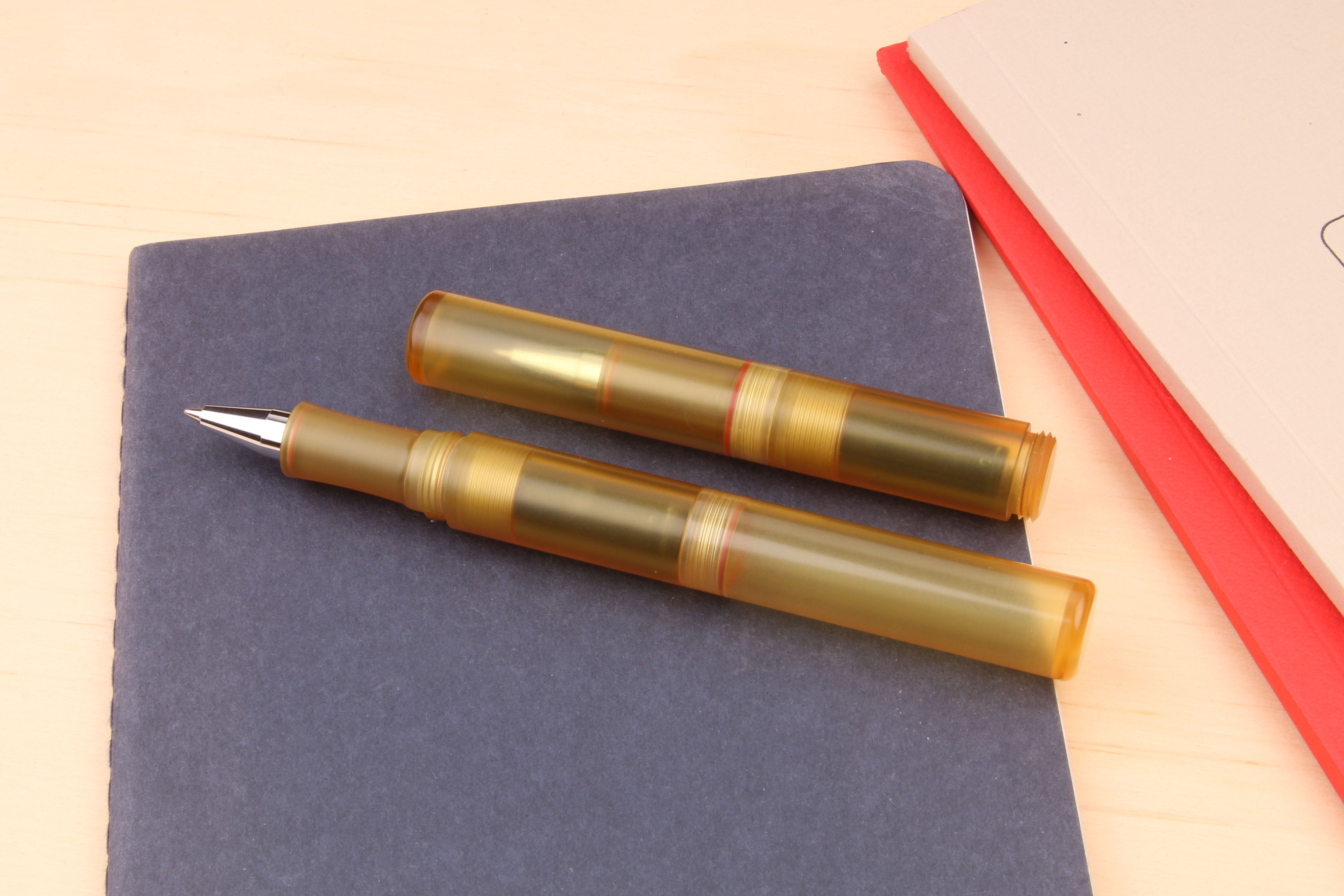 Engineered Plastics "Smoltem" Pocket Inkball Pen - Ultem/Peek/Black Ultem