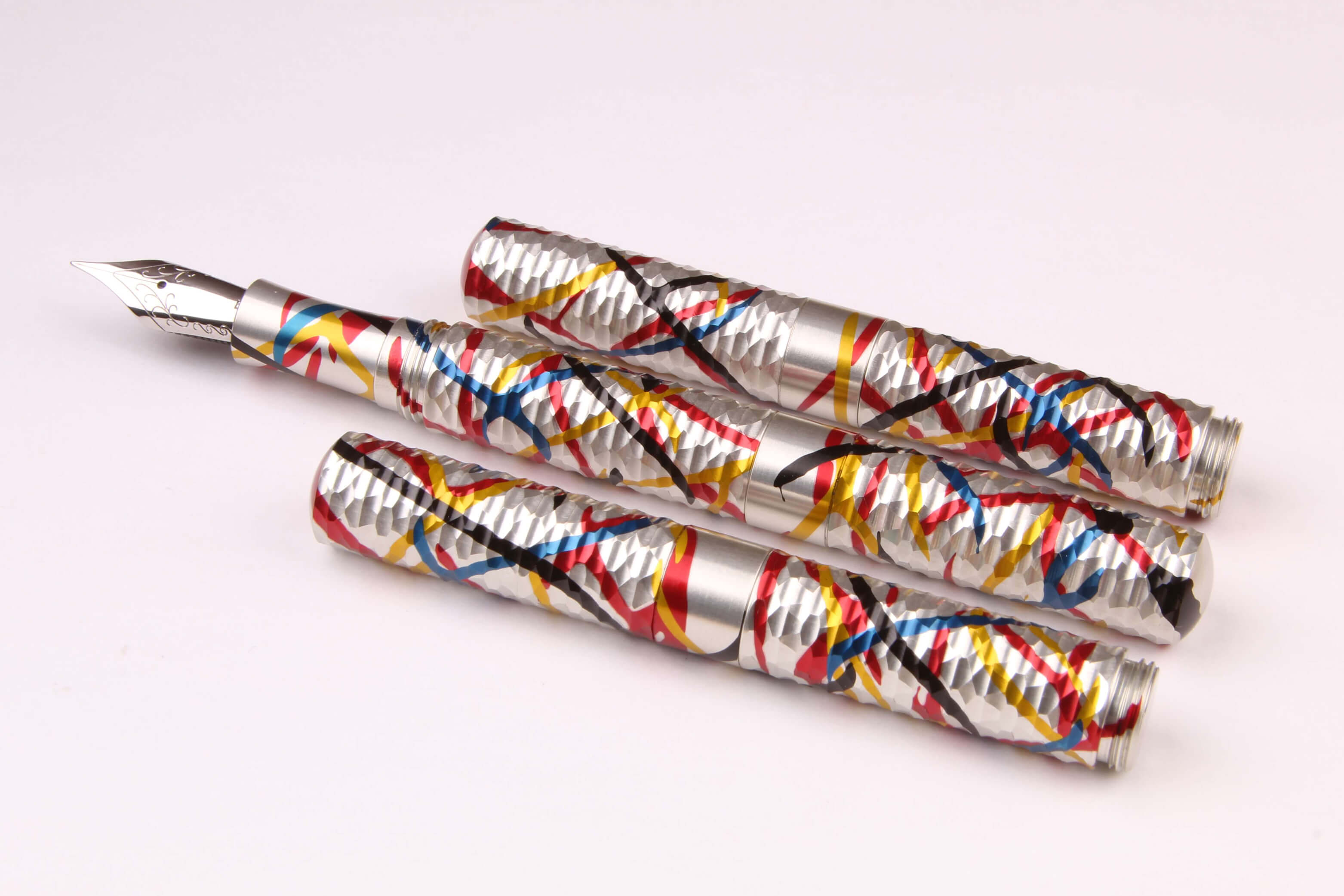 Anodized Aluminum Faceted "Pocket Six" Fountain Pen