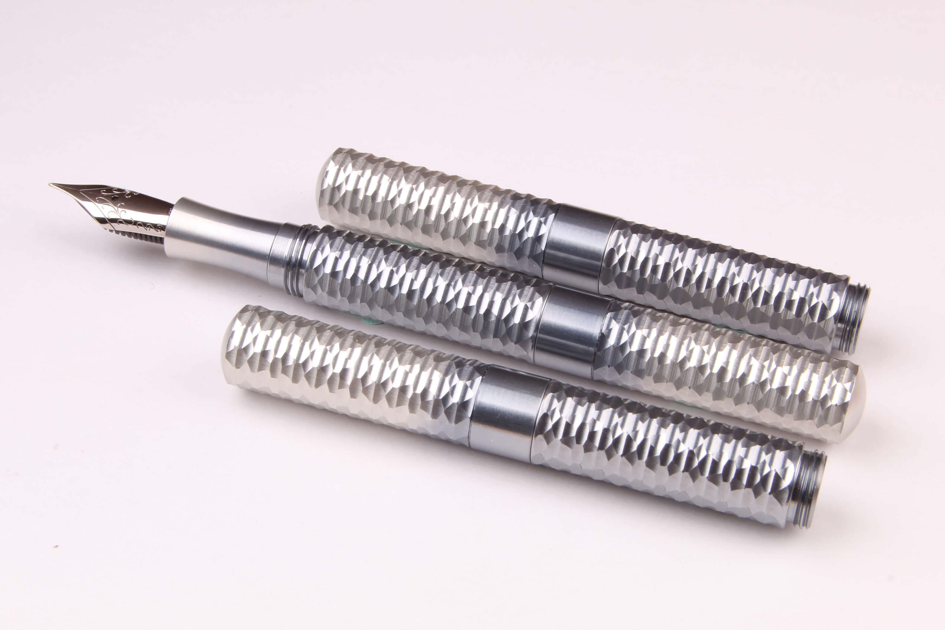 Anodized Aluminum Faceted "Pocket Six" Fountain Pen