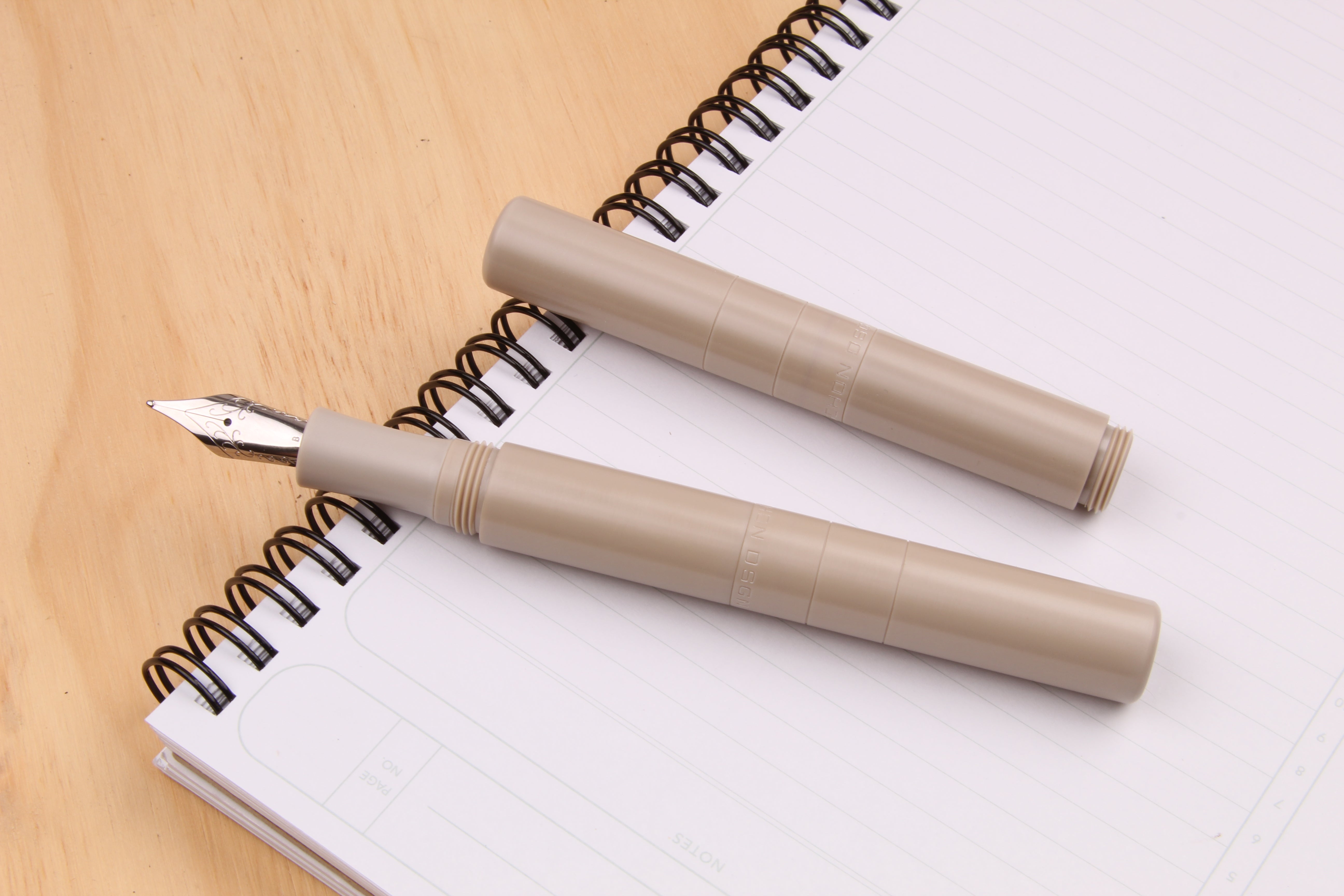 Engineered Plastics "Smoltem" Pocket Fountain Pen - Ultem/Peek/Black Ultem