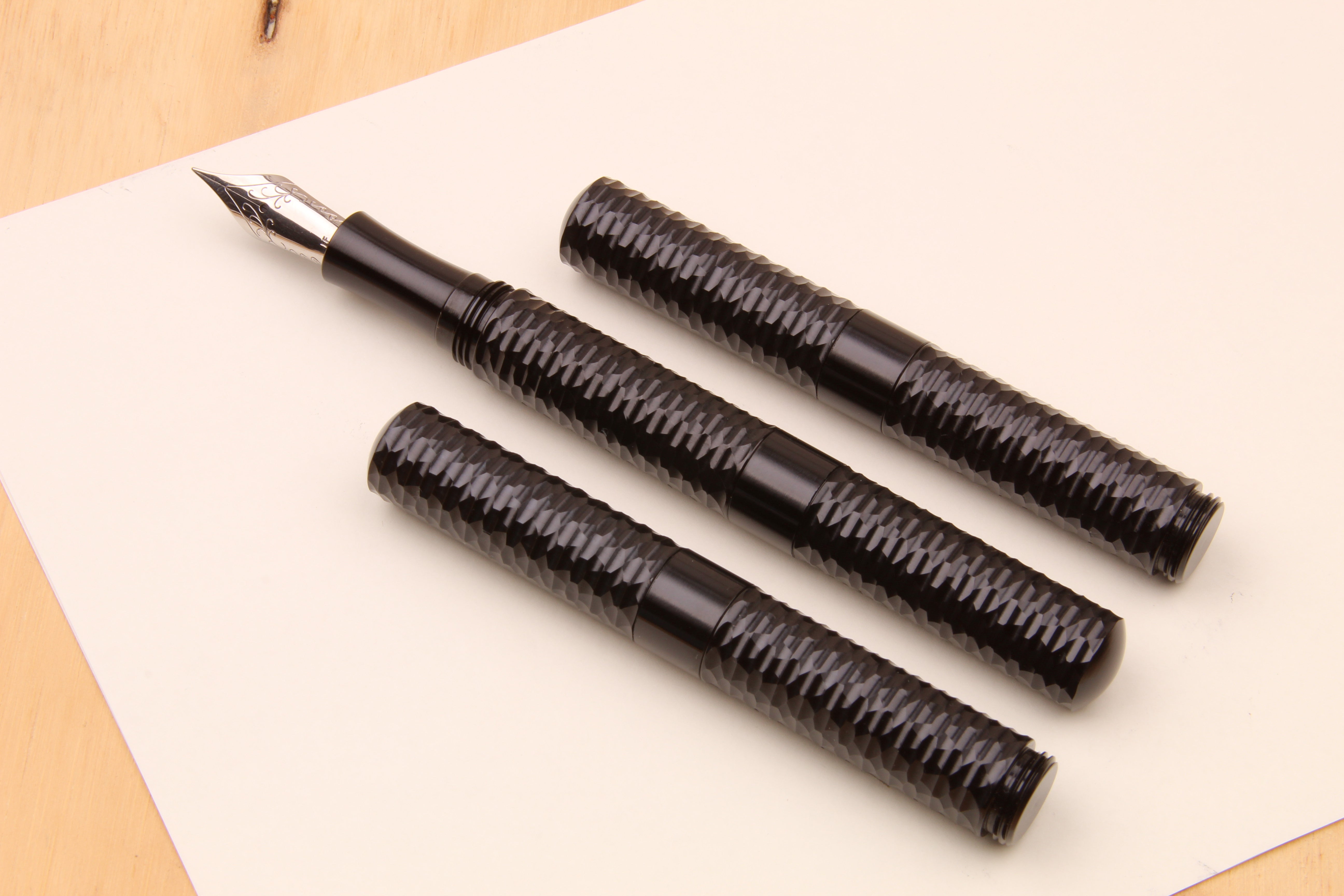 Anodized Aluminum Faceted "Pocket Six" Fountain Pen